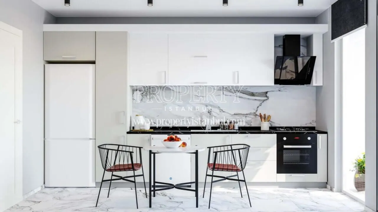 Kitchen of an apartment in MSY Nefes