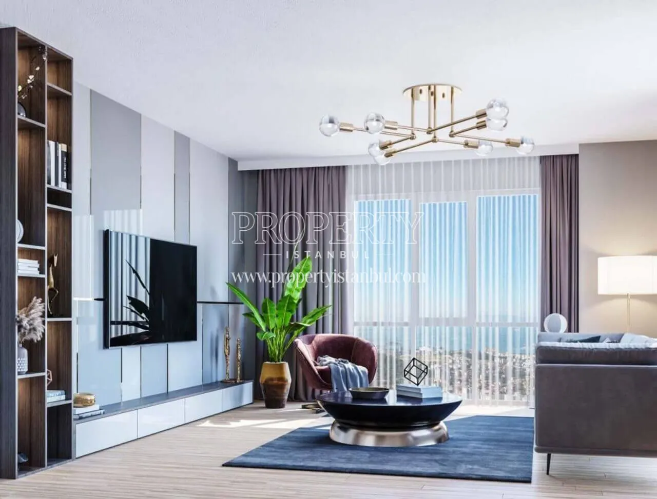 Living room of an apartment in MSY Nefes