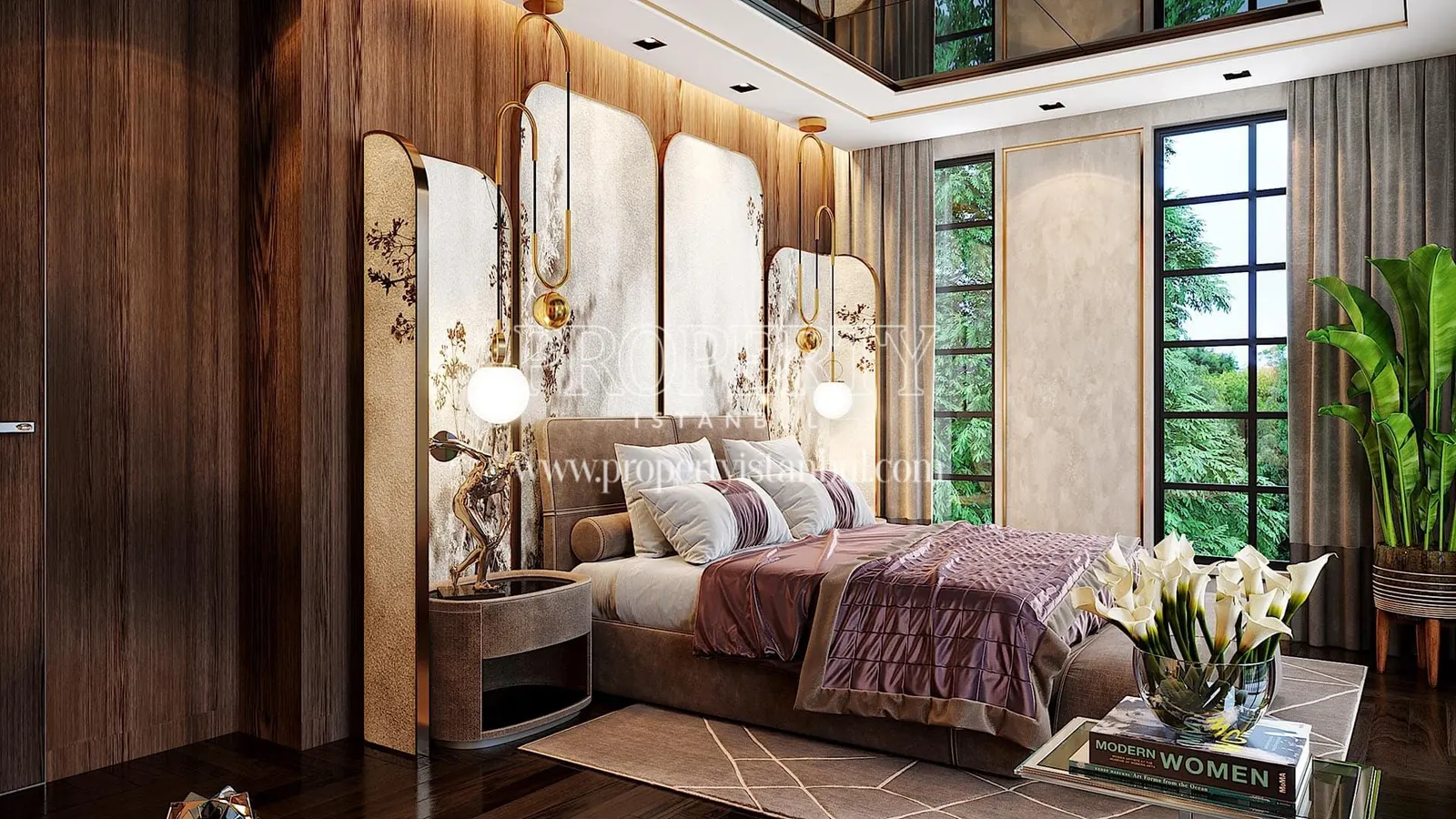 Bedroom of a villa in Volony Omerli