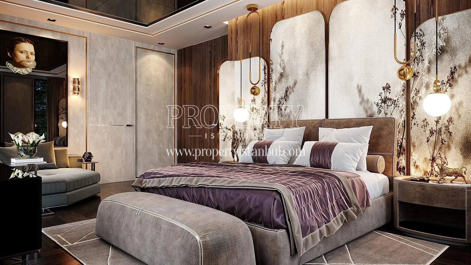Bedroom of a villa in Volony Omerli