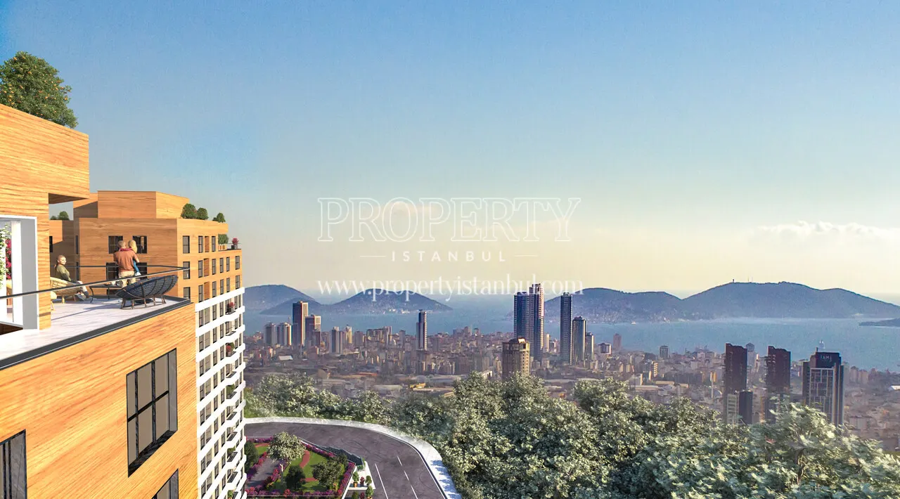 Scenery of an apartment in Dunya Sehir Kartal