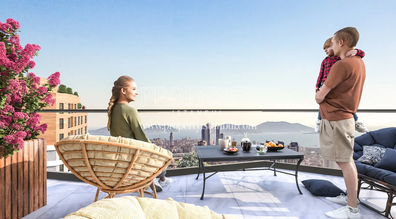 Terrace area of Dunya Sehir Kartal