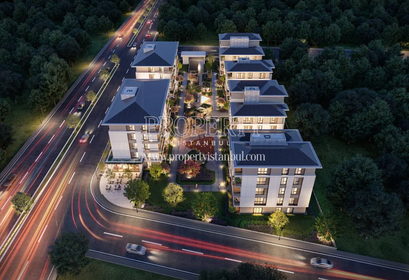 Top view of Mansion Basaksehir