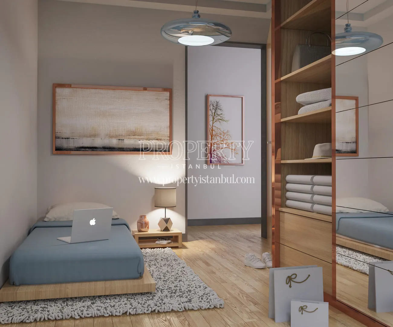 children's bedroom of an apartment in Resim Modern Kagithane
