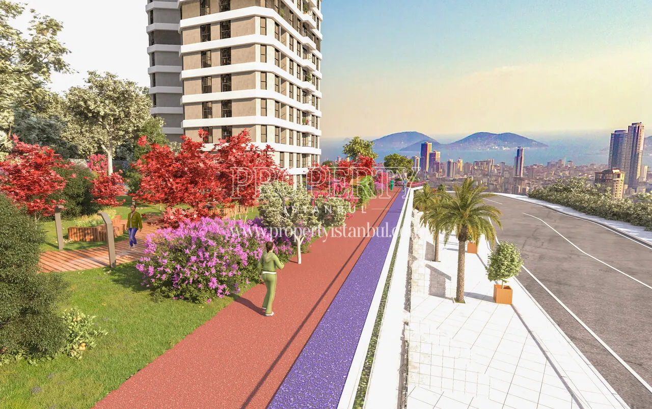 Walking track of Dunya Sehir Kartal