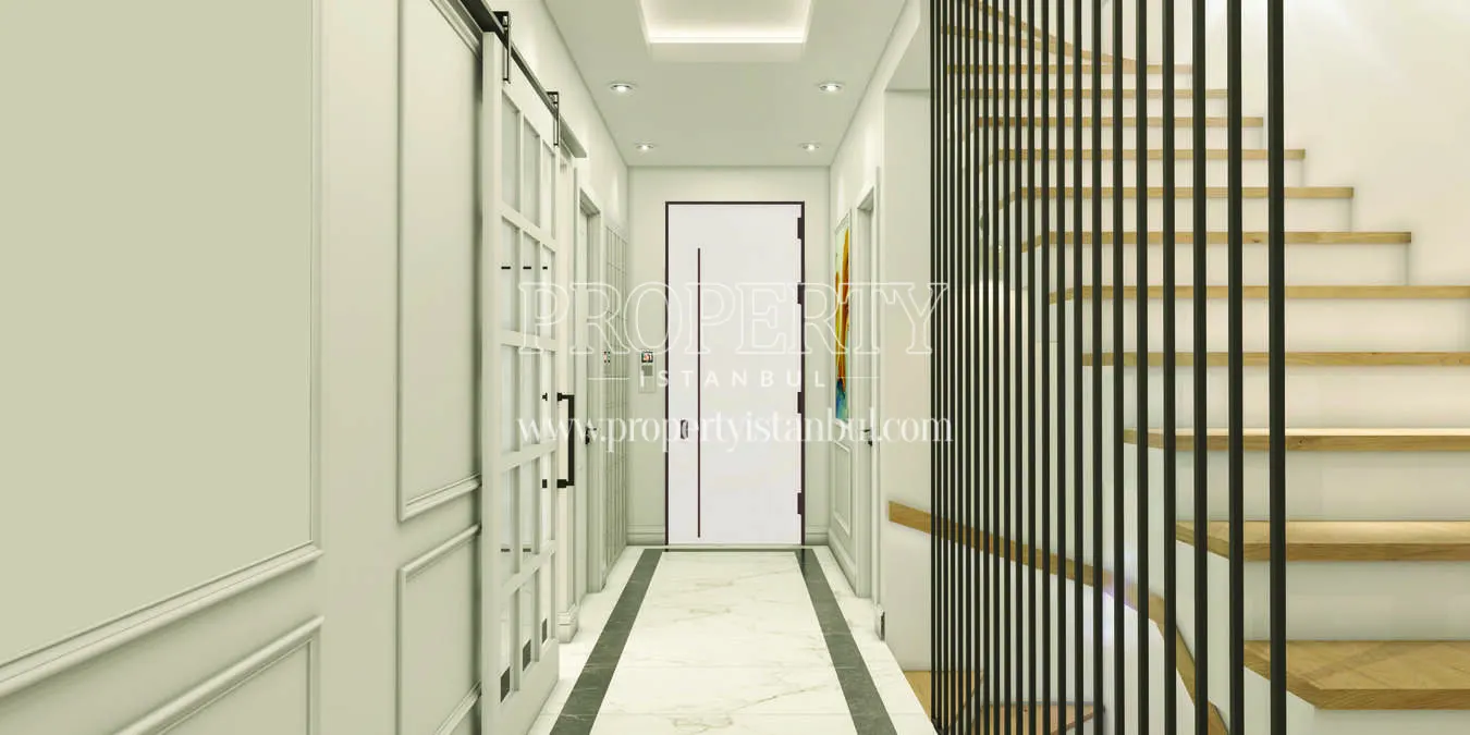 Entrance hall of a villa in Artea Bahcesehir project