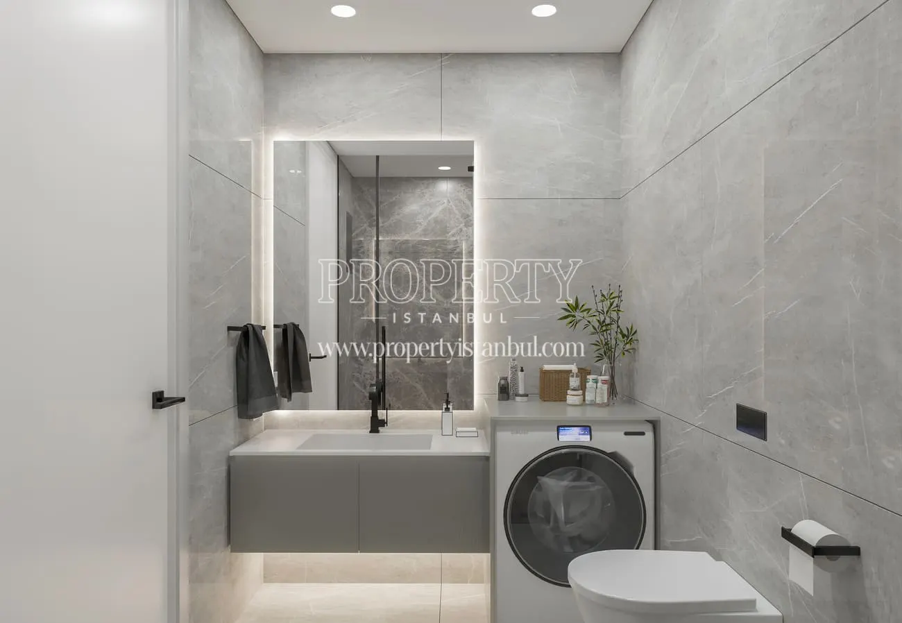 Laundry room of an apartment in Pera Blue Beyoglu
