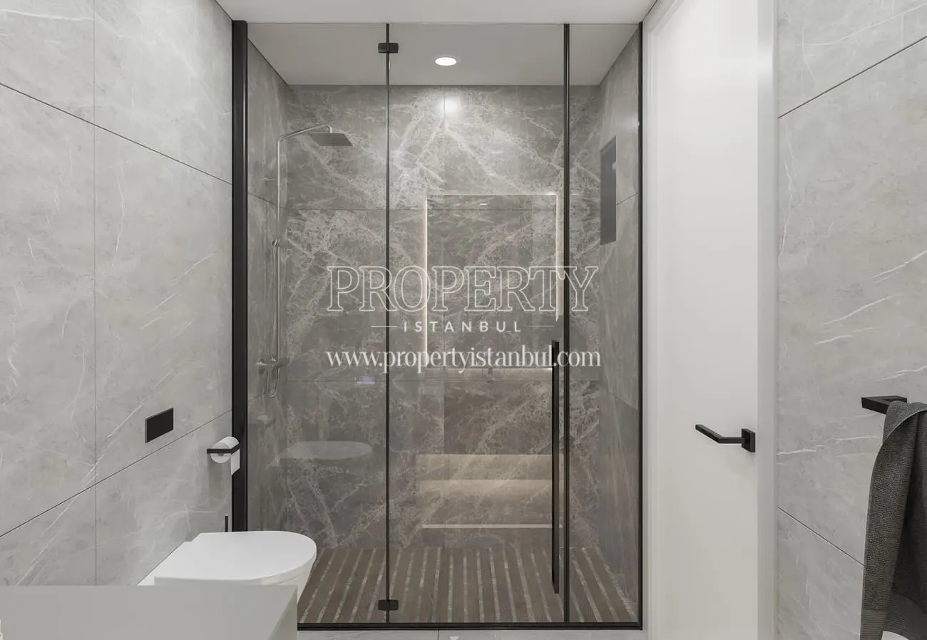 Bathroom of an apartment in Pera Blue Beyoglu