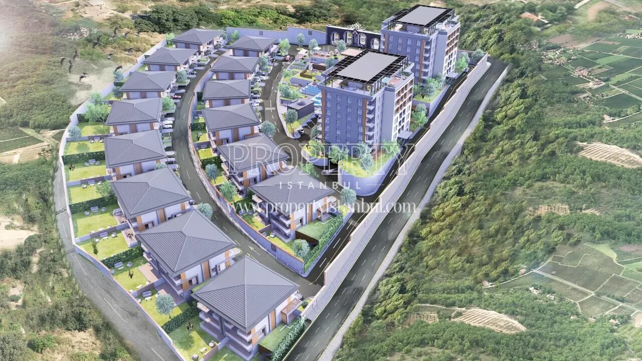 Drone view of Mabeyn Bahcesehir