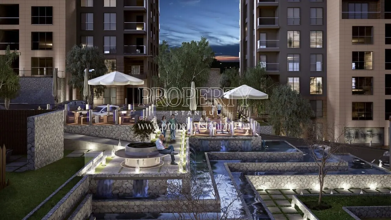 Ornamental pool area of Mabeyn Bahcesehir