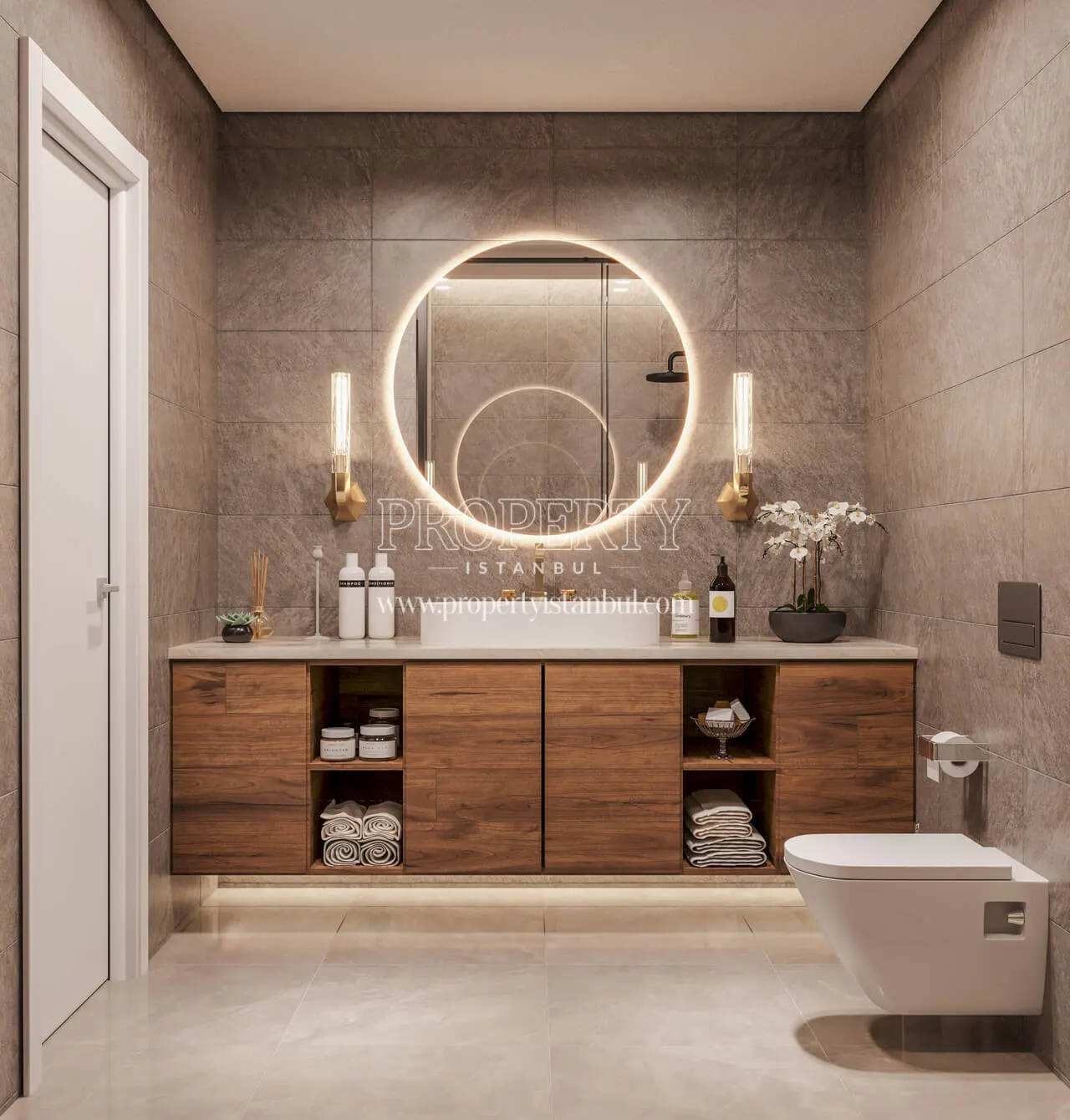 Bathroom of an apartment in Siltas Panorama