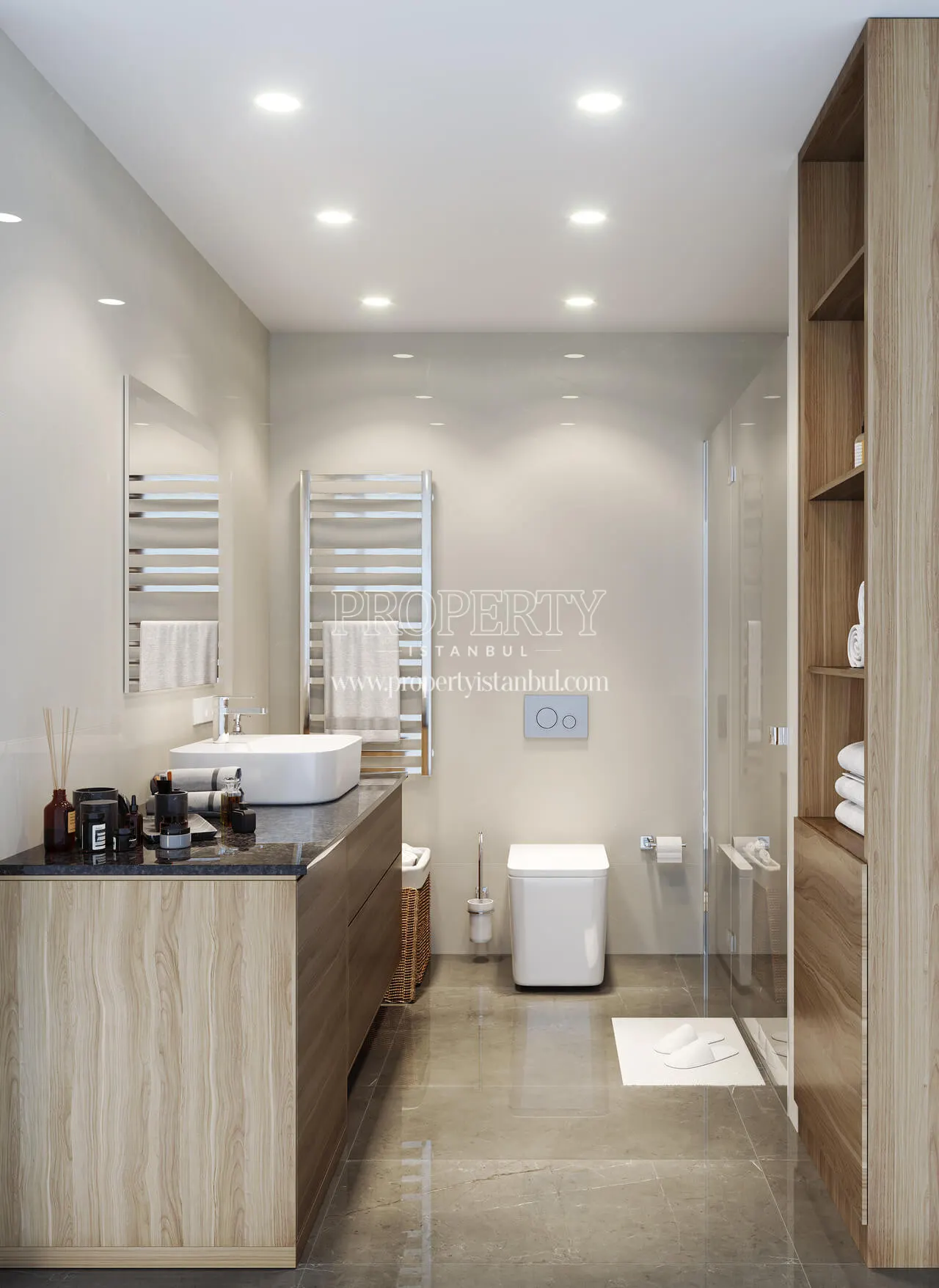 Bathroom of an apartment in Otto Atasehir