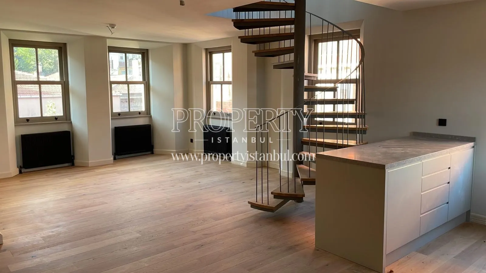 Stairs of an apartment in Tomtom Flats