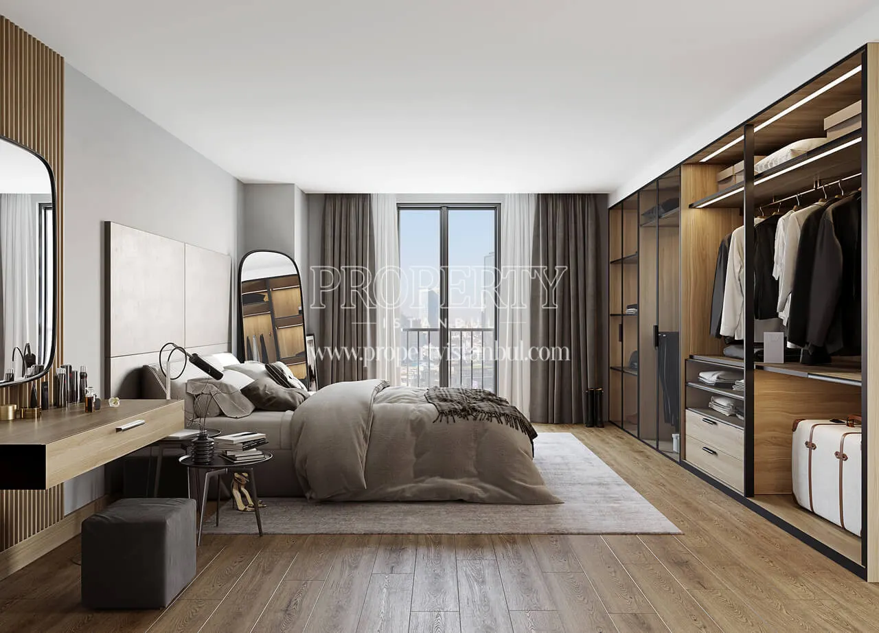 Bedroom of an apartment in Otto Atasehir