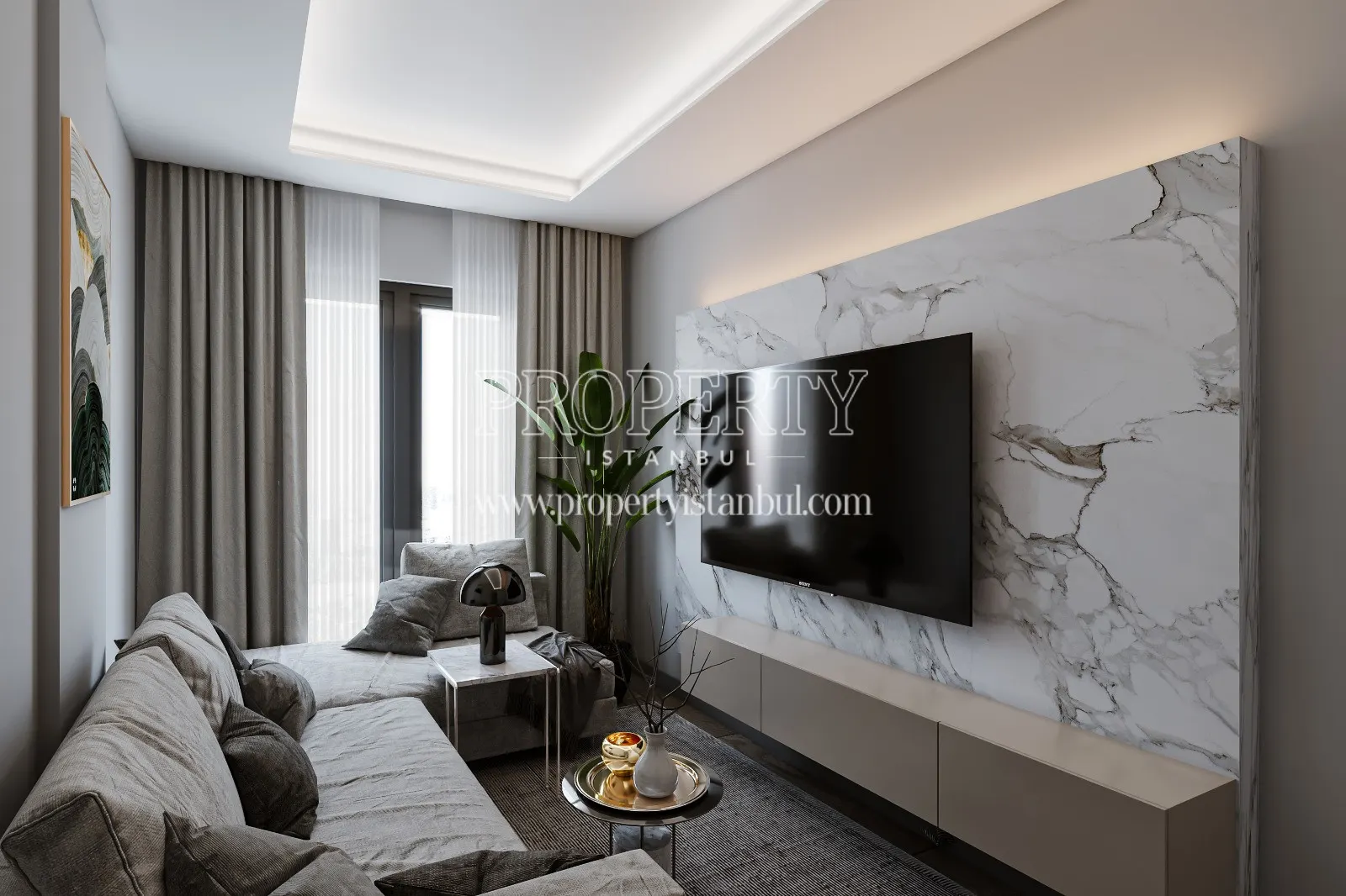 Living room of an apartment in Sega Cennet