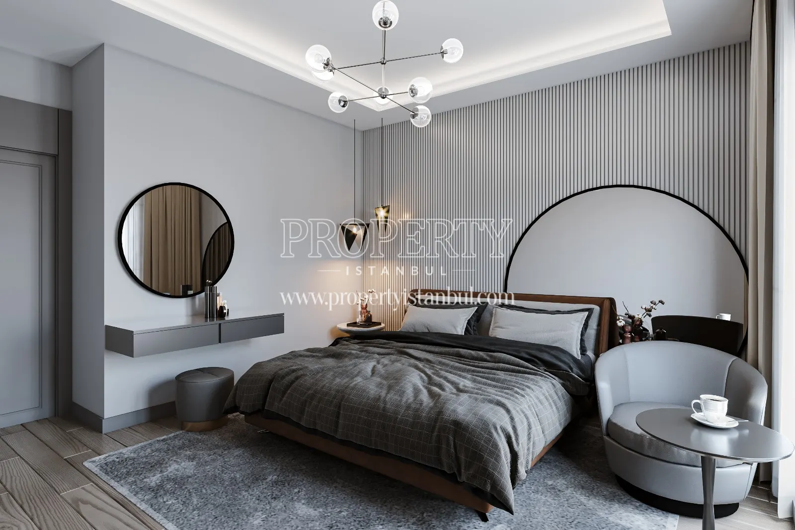 Master bedroom of an apartment in Sega Cennet