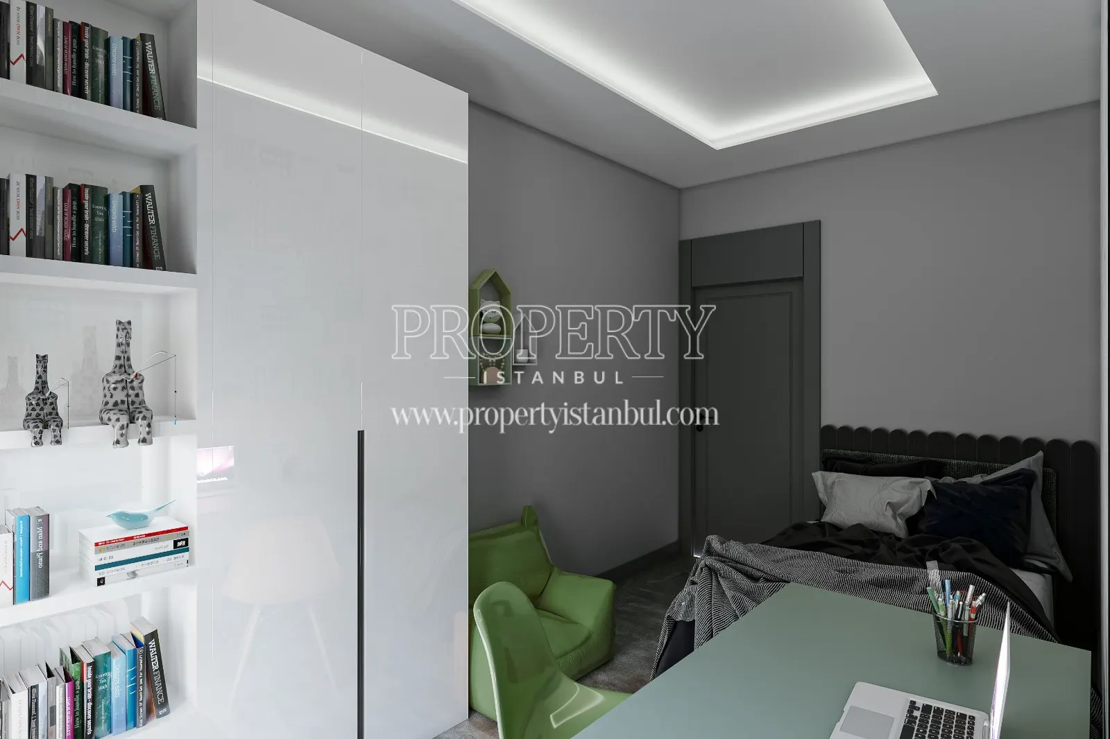 Home office of an apartment in Sega Cennet