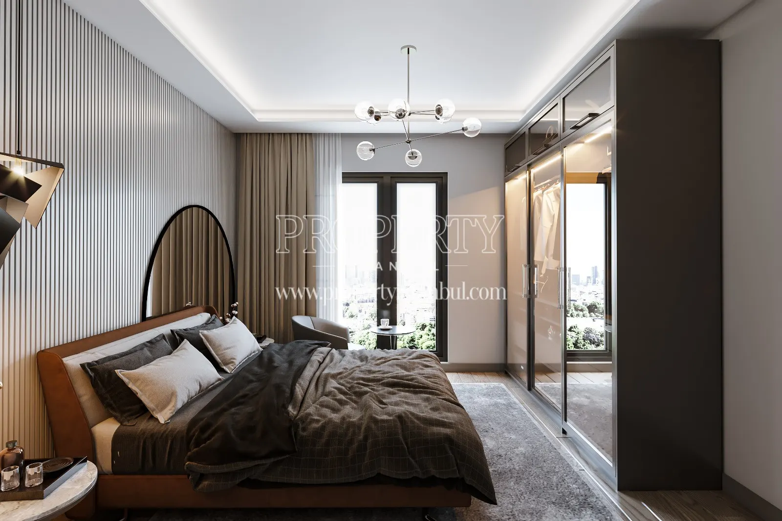 Bedroom of an apartment in Sega Cennet