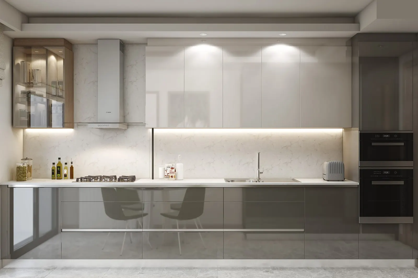 Kitchen in a 5. Levent Korupark apartment