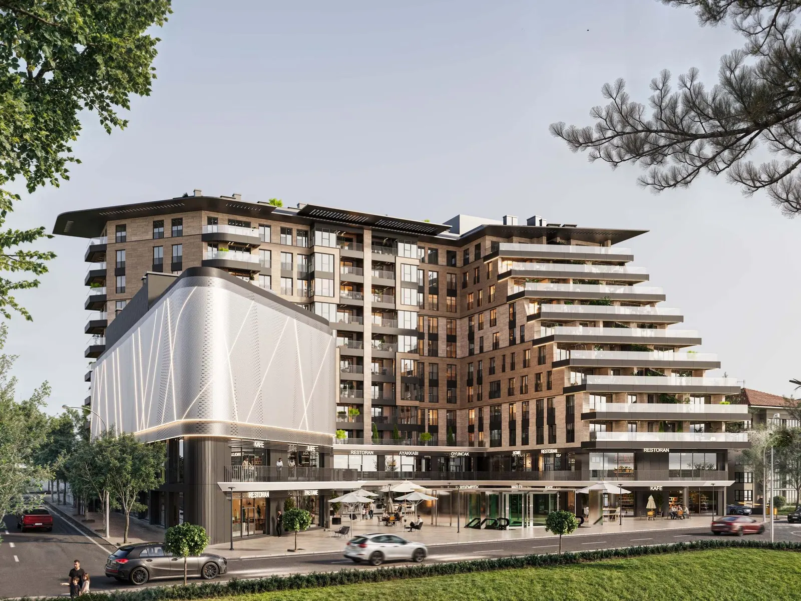 Ada Yapi Bulgurlu with shops at street level