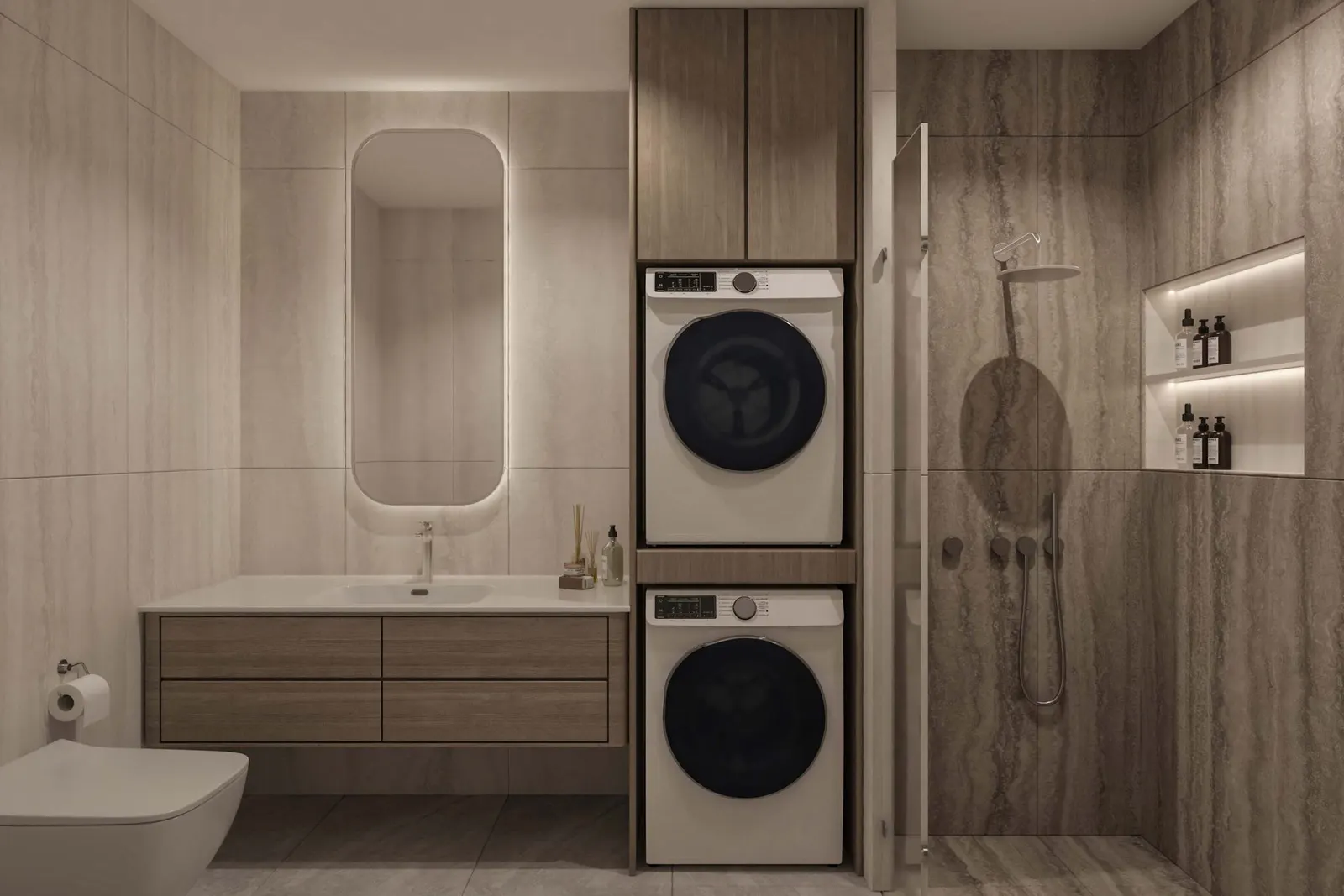 Bathroom in the Ada Yapi Bulgurlu show apartment
