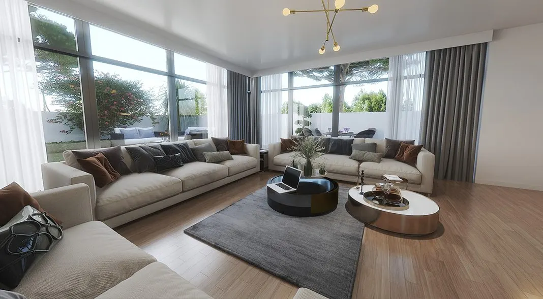 Living room in an Afra Park villa