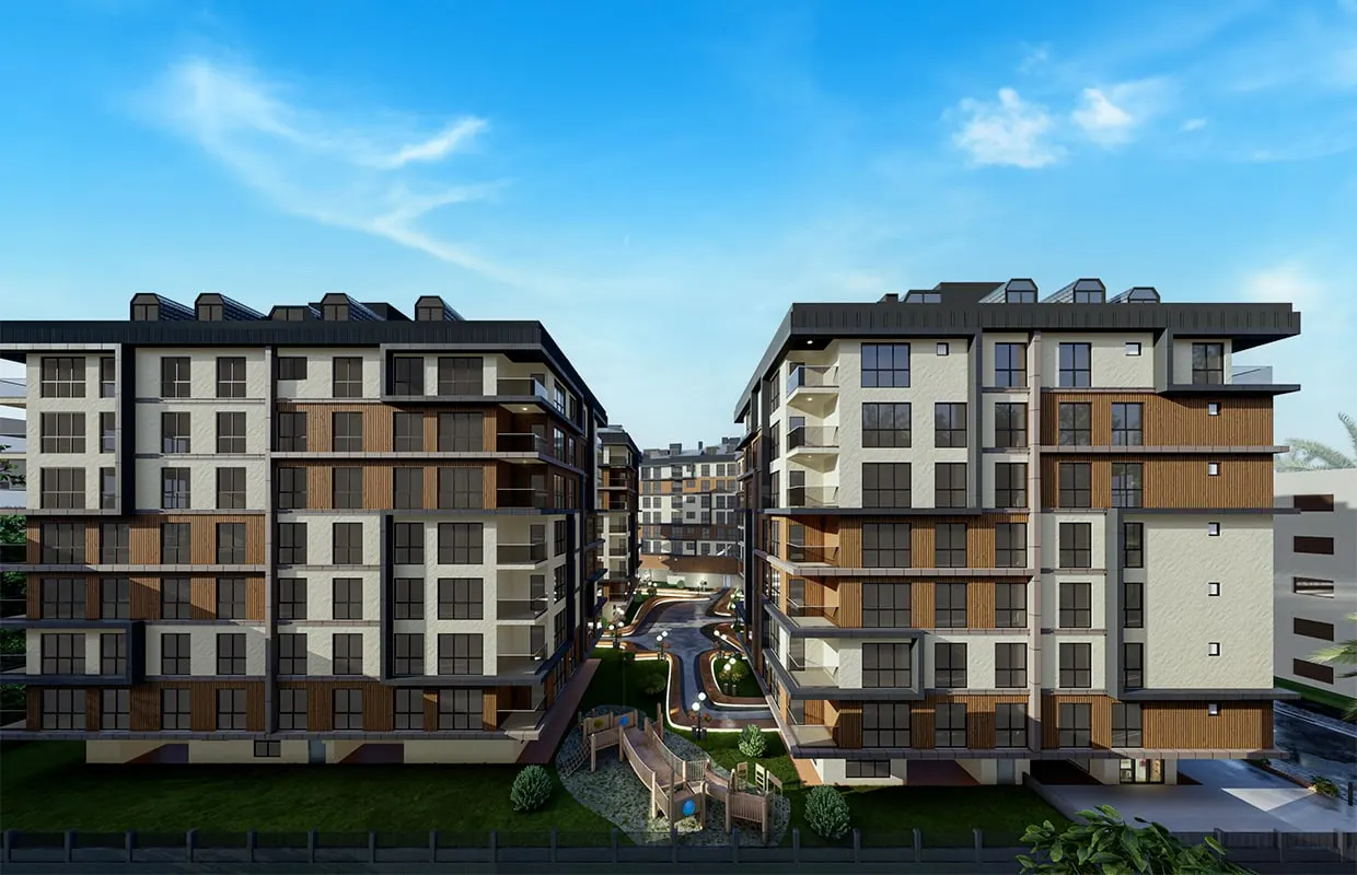 AKK Bulgurlu blocks with the courtyard between them