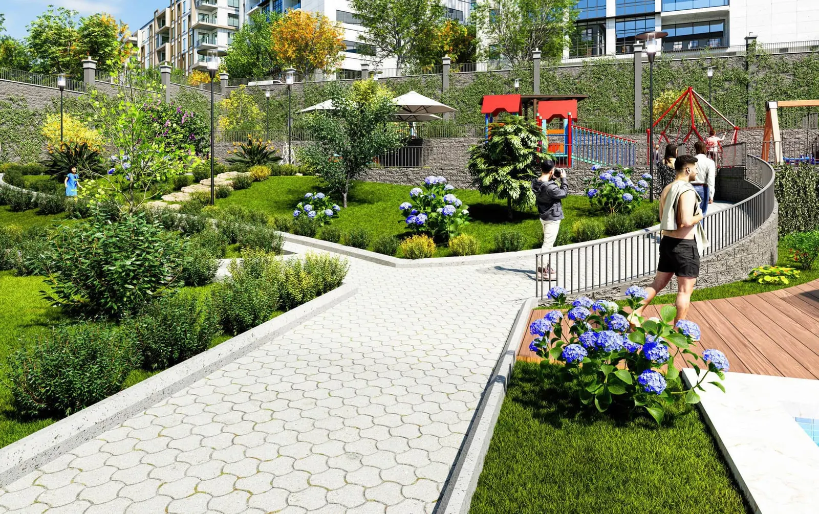 Garden path at Altas Loca