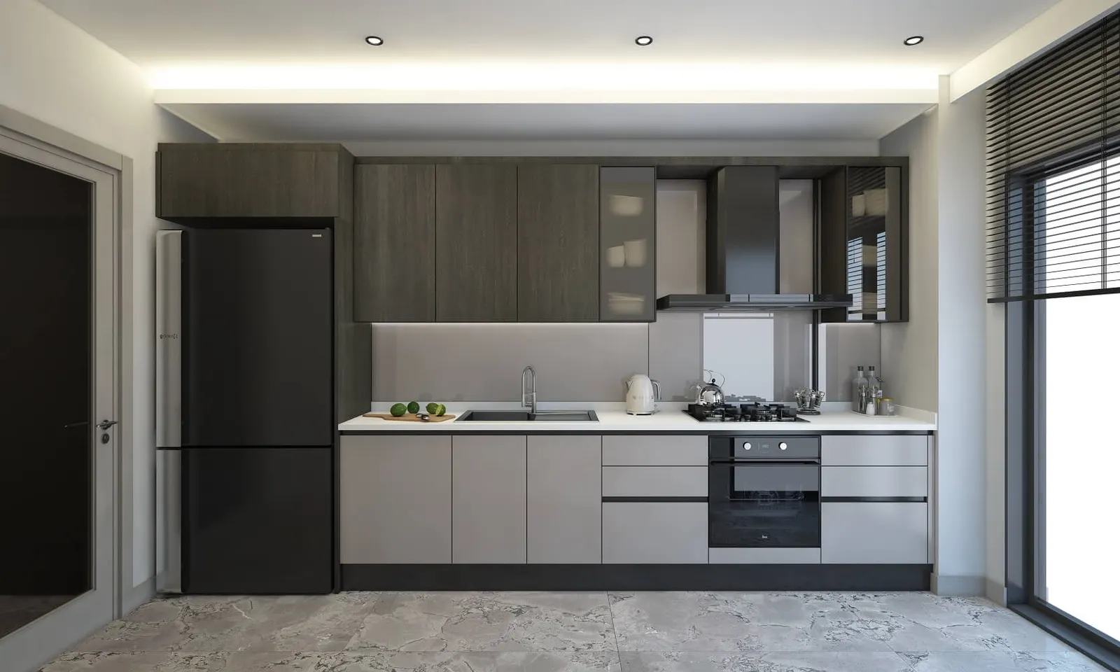 Kitchen in an Alya Merkezefendi apartment