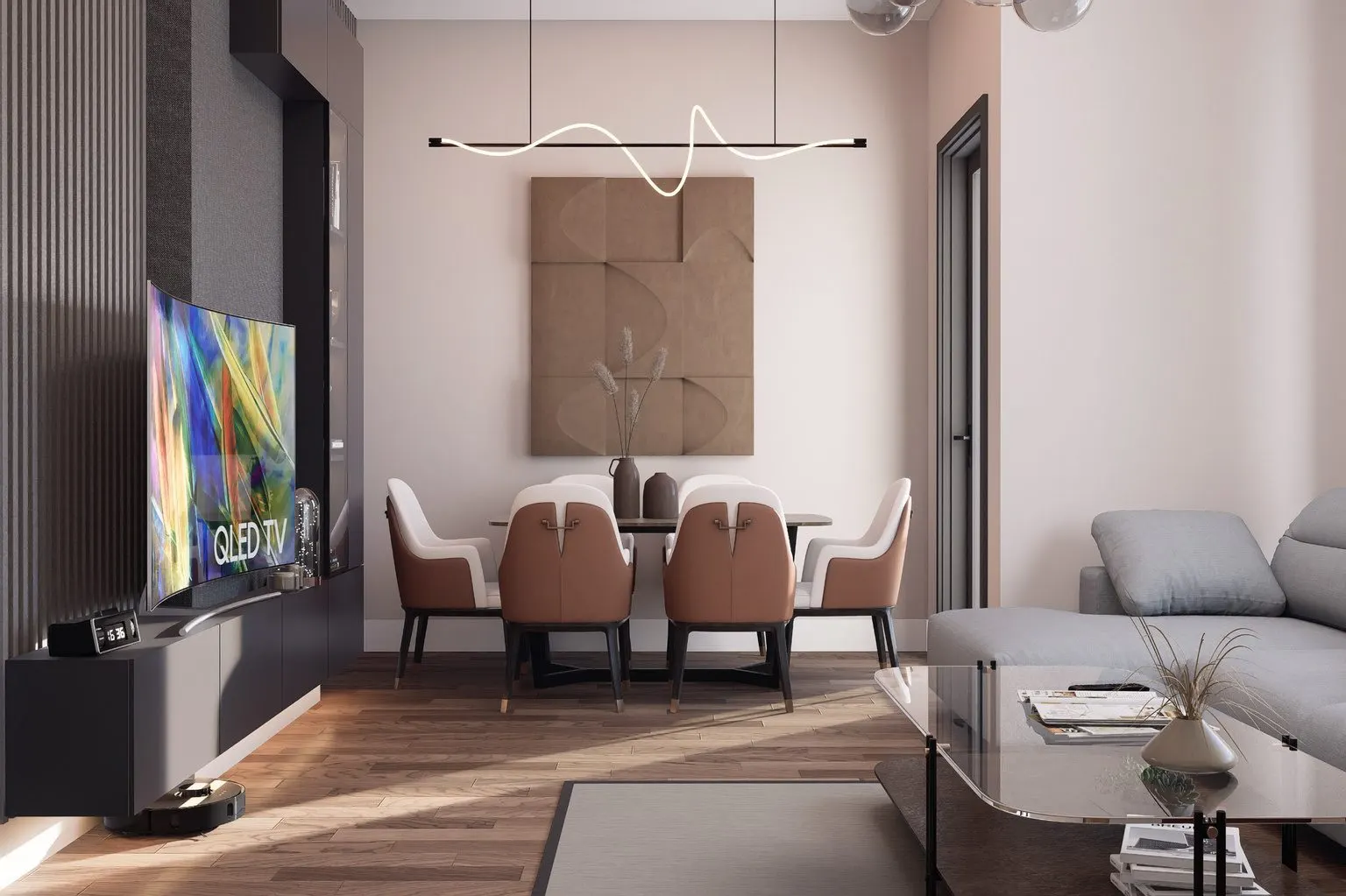 Dining area of a 2+1 apartment in Arinmis Apartmani