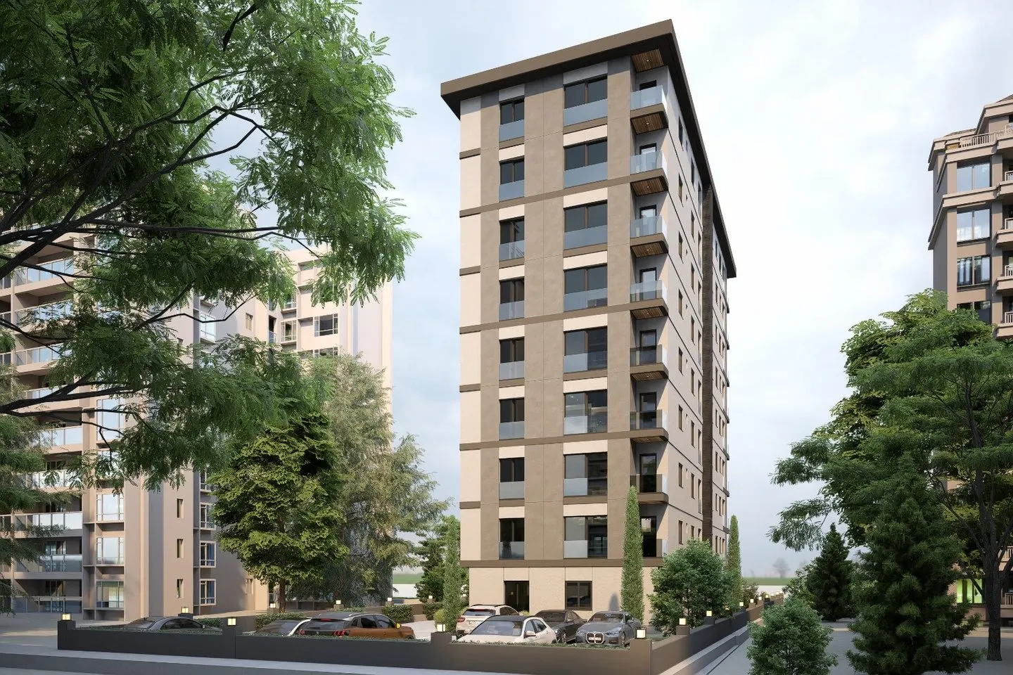 Side view of Arinmis Apartmani