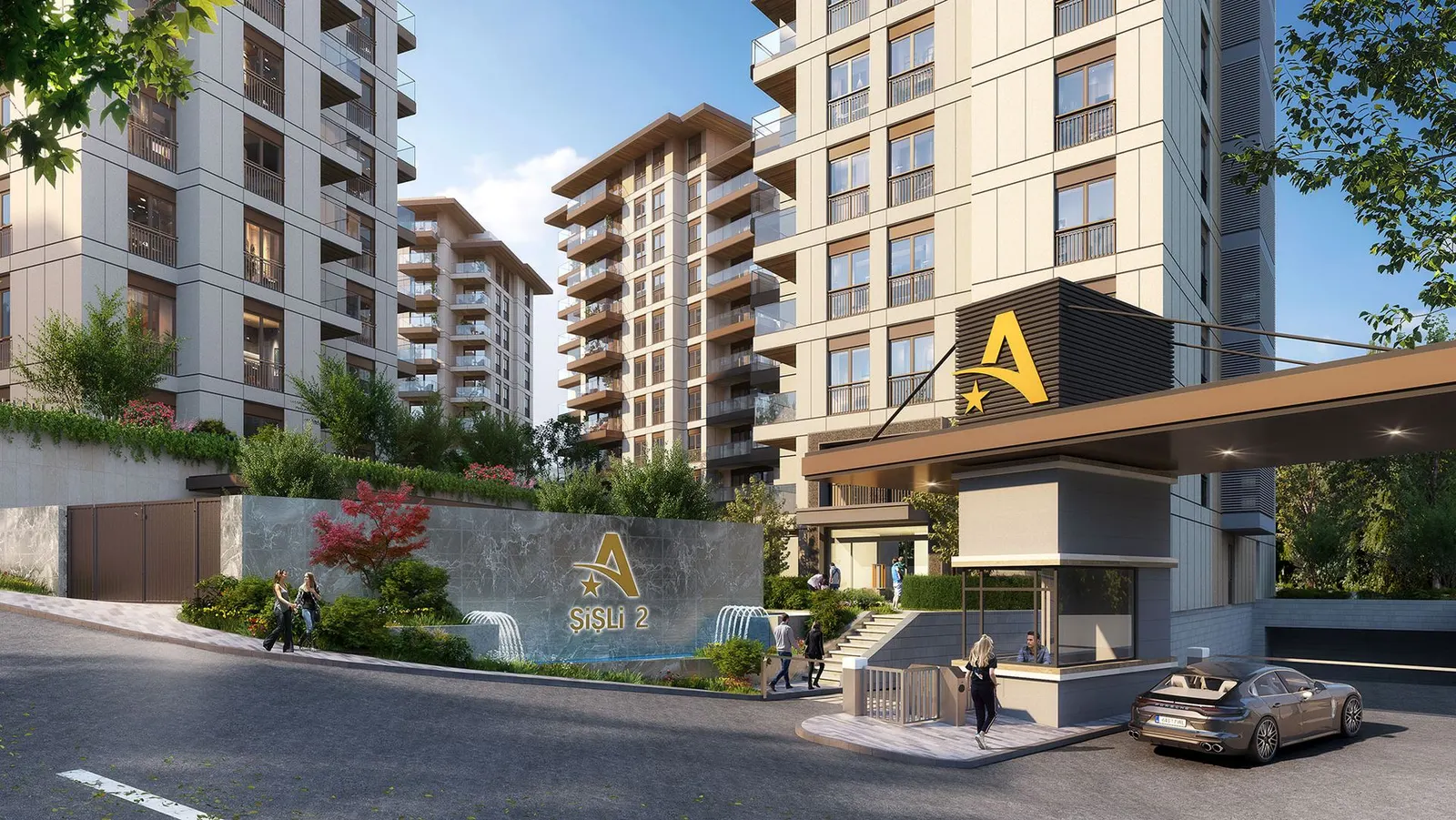 Entrance of Avrupa Residence Sisli 2