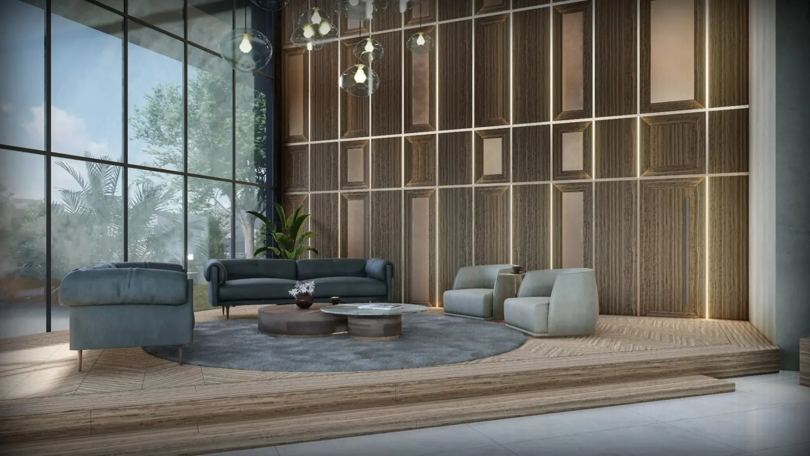 Lounge area in the Ayos-Sun Plaza lobby