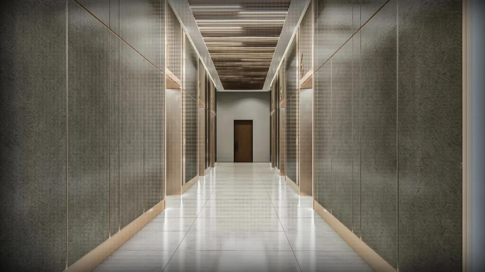 Office corridor at Ayos-Sun Plaza