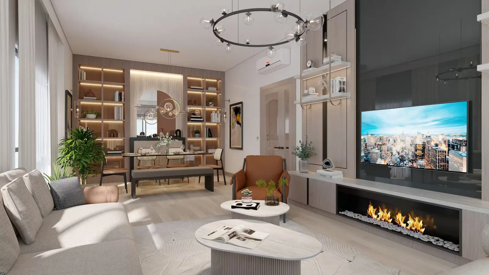 Living room of a Basaksehir Avrasya 3 apartment