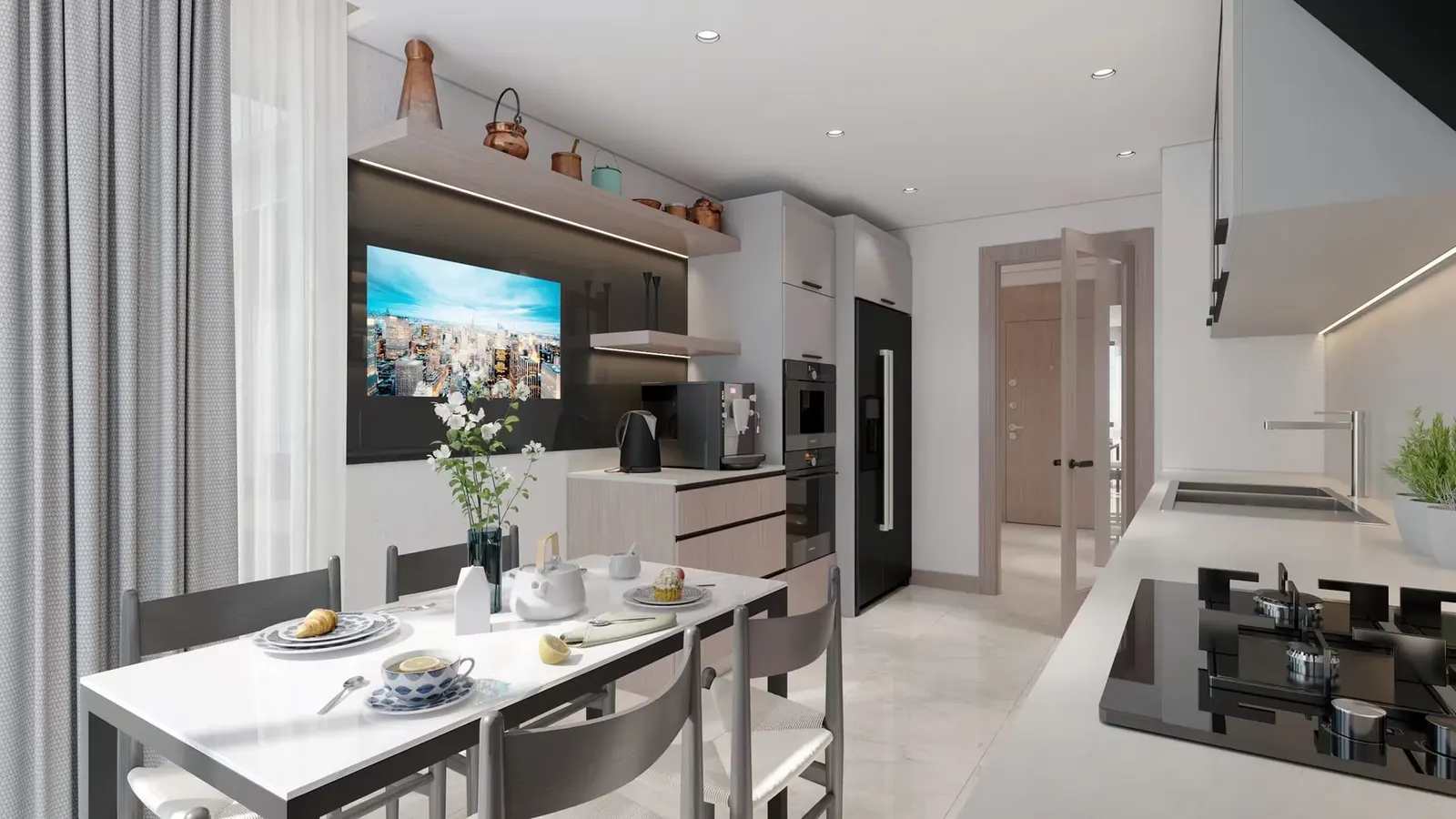 Kitchen of a Basaksehir Avrasya 3 apartment