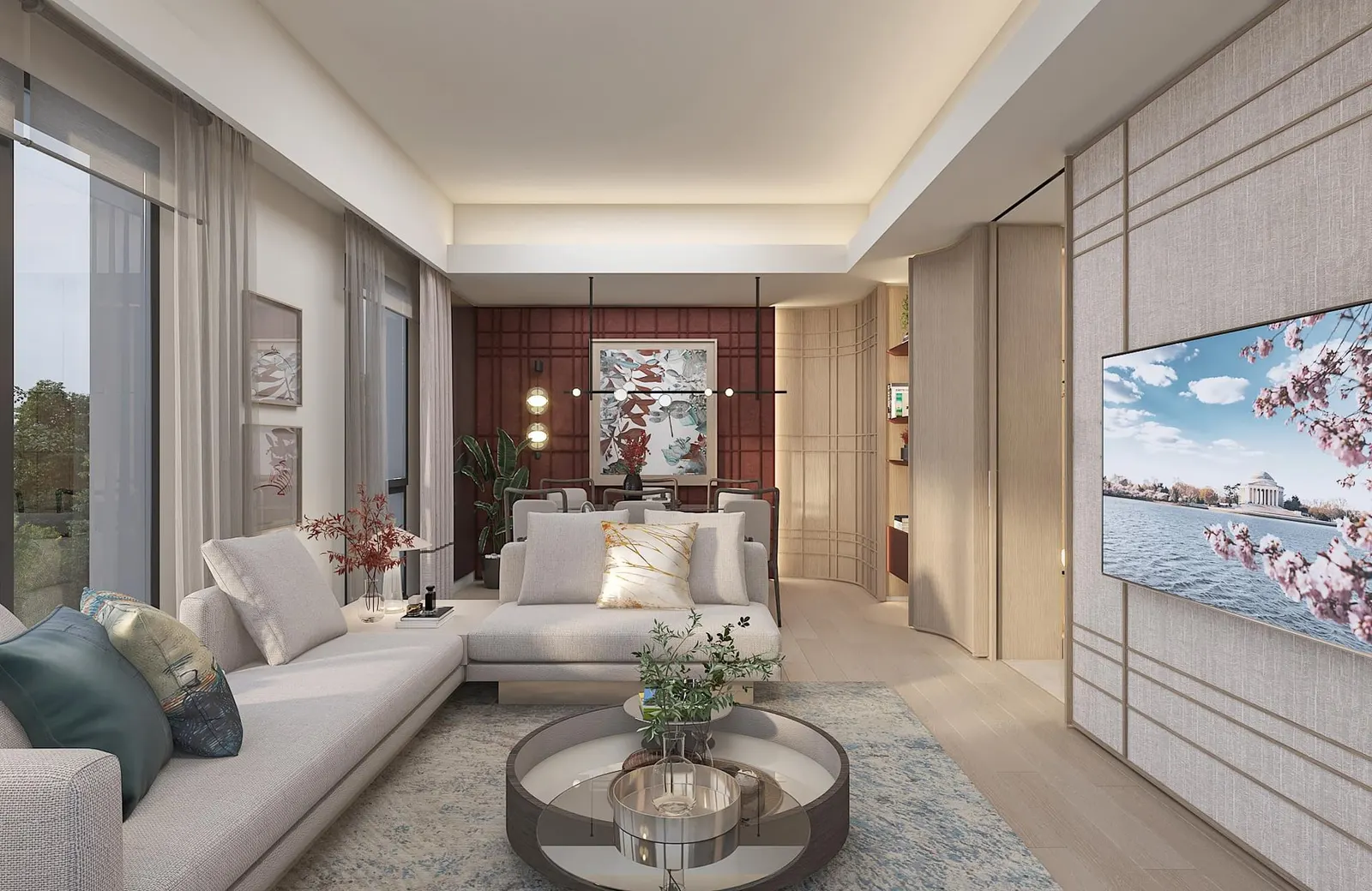 Living room in a Basaksehir Avrasya Cadde apartment