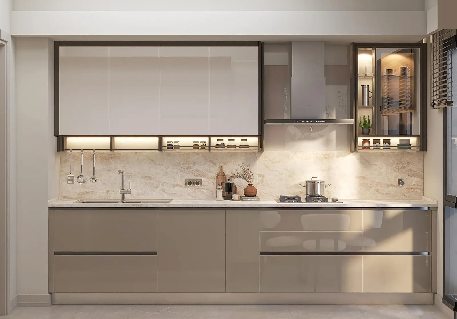 Kitchen in a Basaksehir Avrasya Cadde apartment