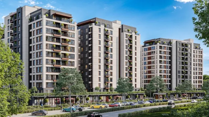 Bati Atasehir Evleri blocks from the boulevard