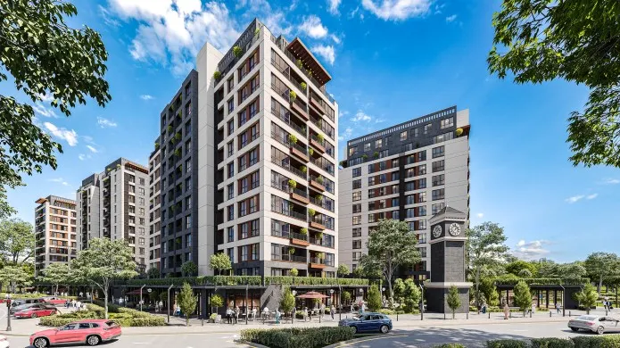 Bati Atasehir Evleri seen from the corner