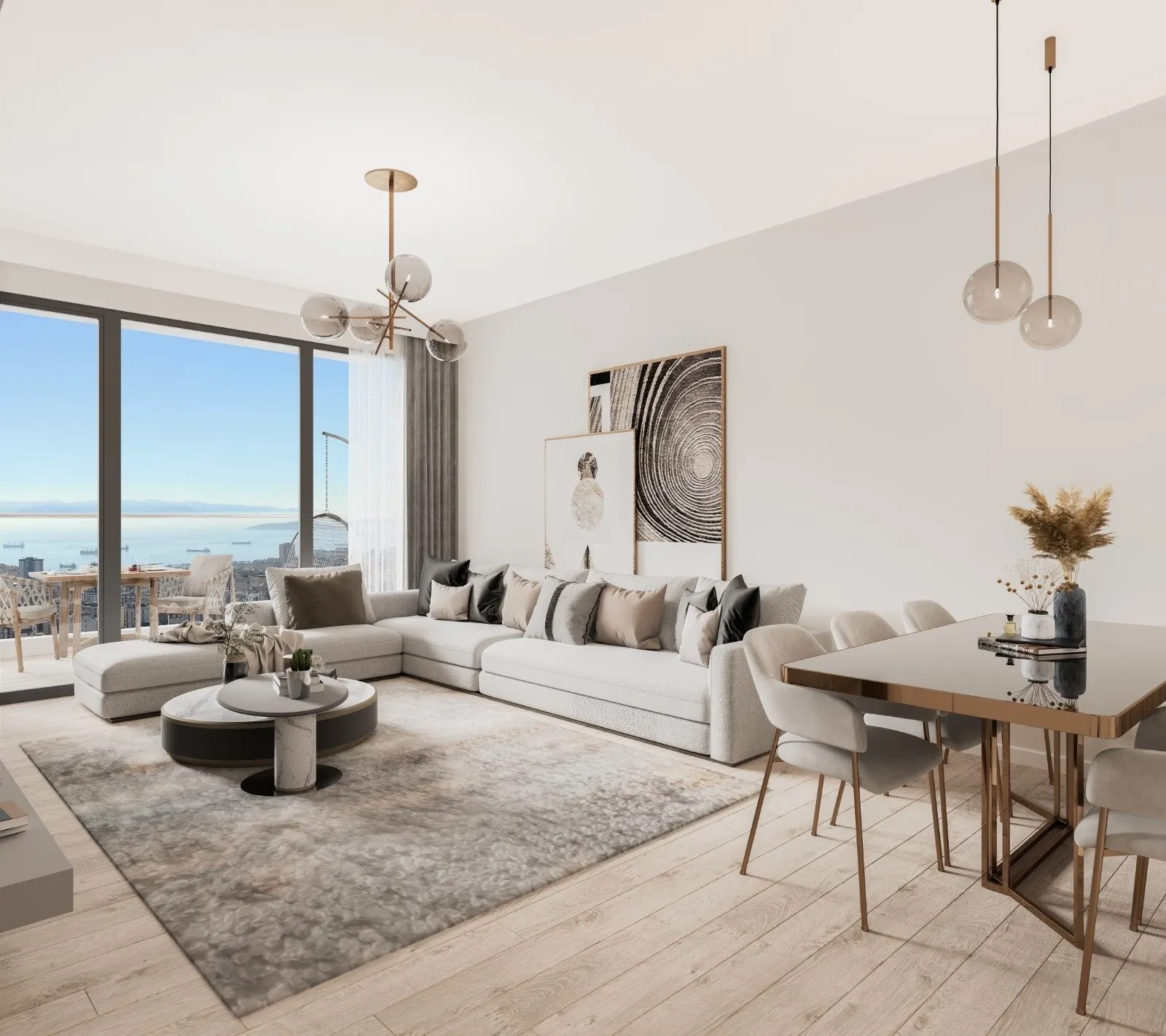 Living room of a Batiyakasi apartment
