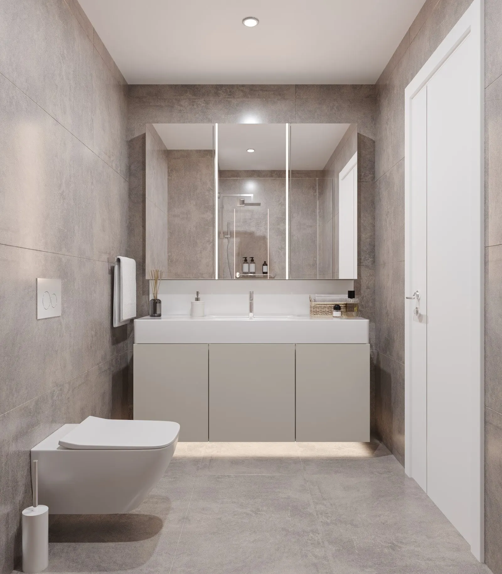 Bathroom of a Batiyakasi apartment
