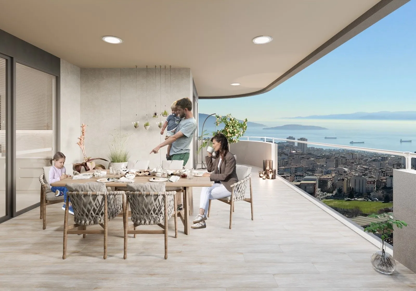 Terrace of a Batiyakasi apartment