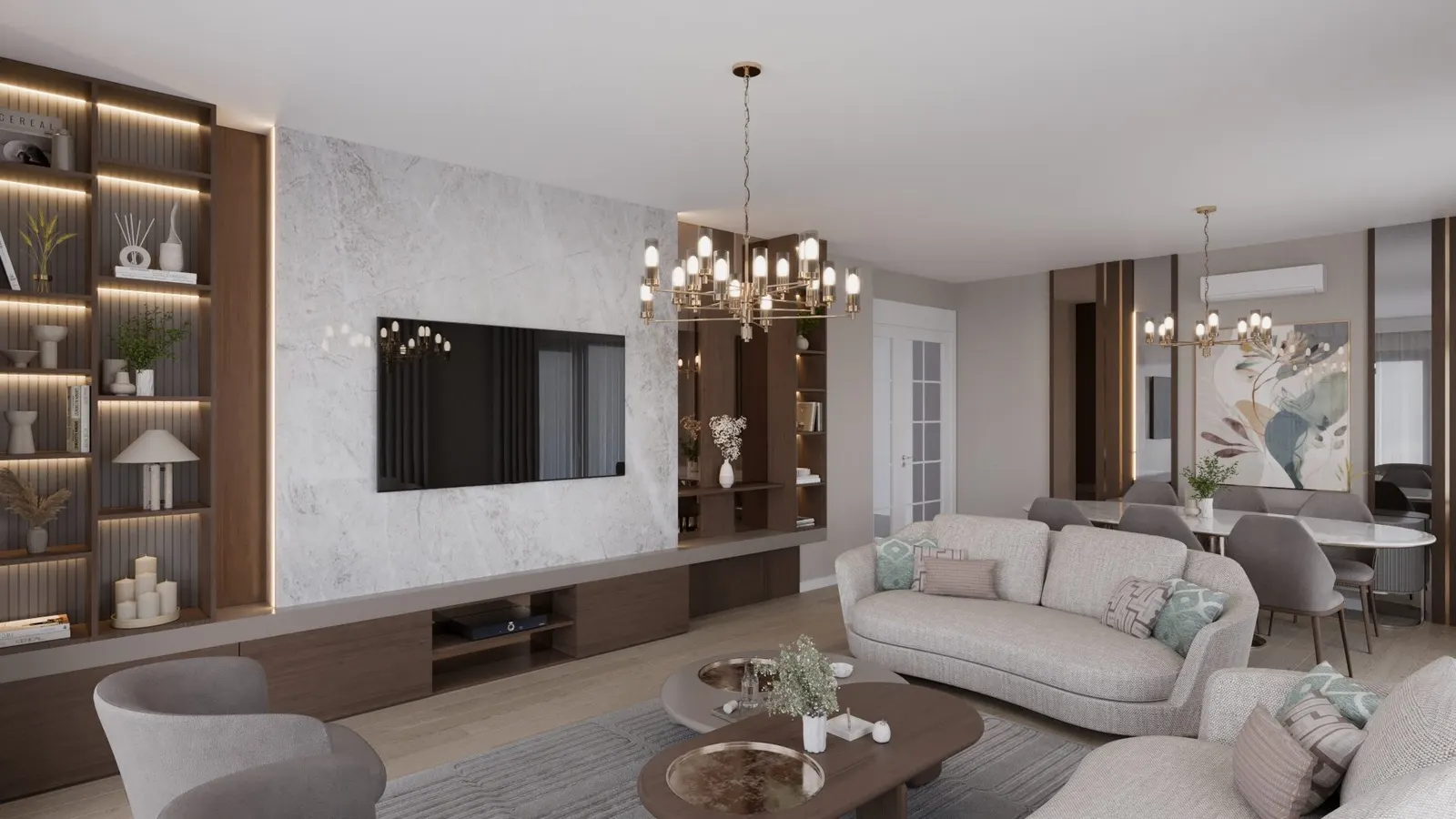Living room of a Bizim Evler 12 apartment