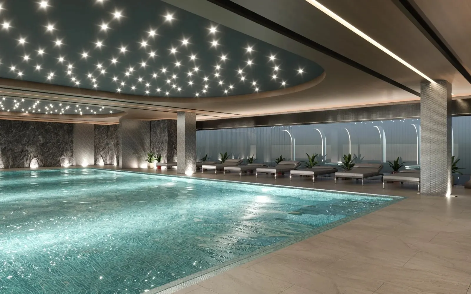 Indoor swimming pool at Bogaz Camlica
