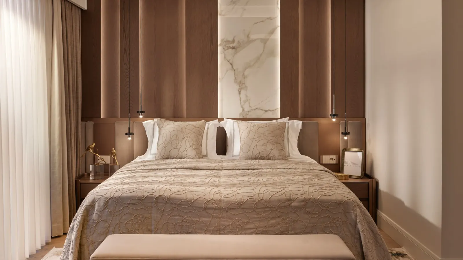 Bedroom in a Bogaz Camlica apartment