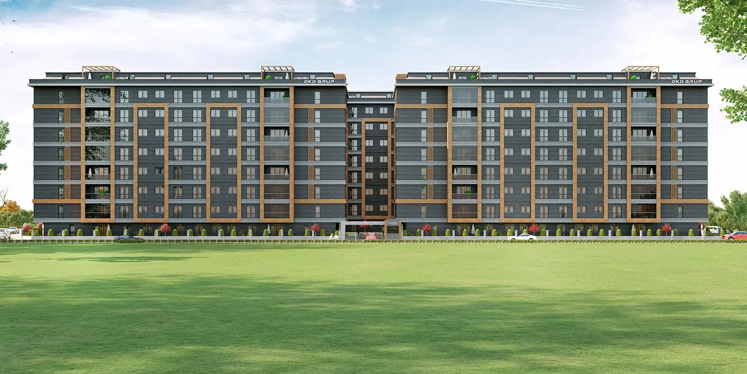 Street front of the Capella Exclusive Tuzla blocks