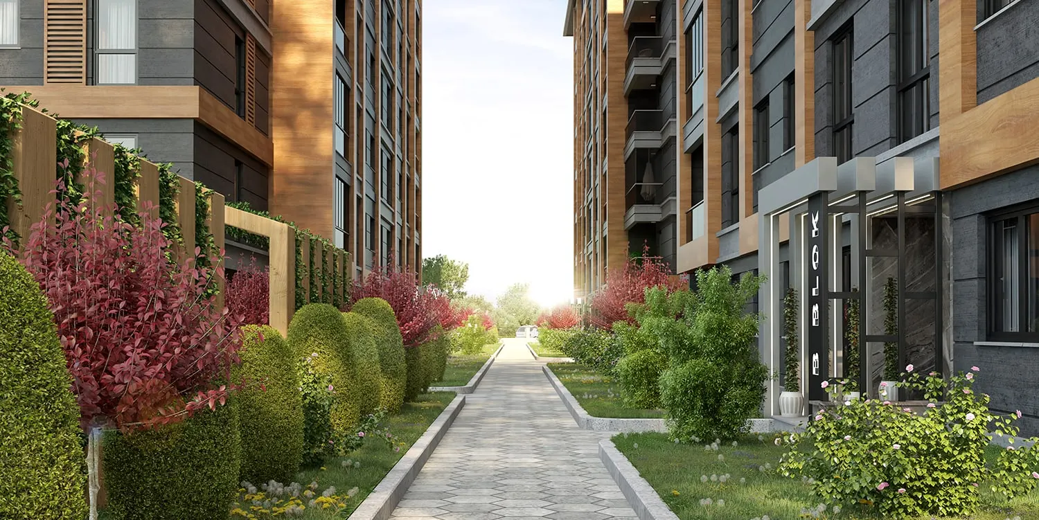 Walkway between the Capella Exclusive Tuzla blocks