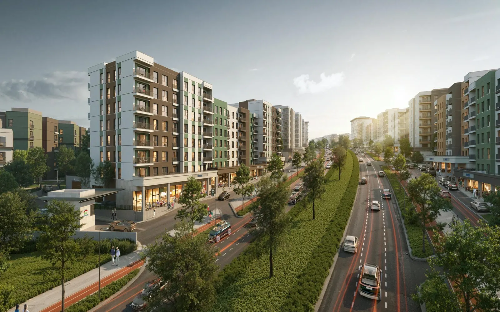 Damla Kent blocks and the green corridor