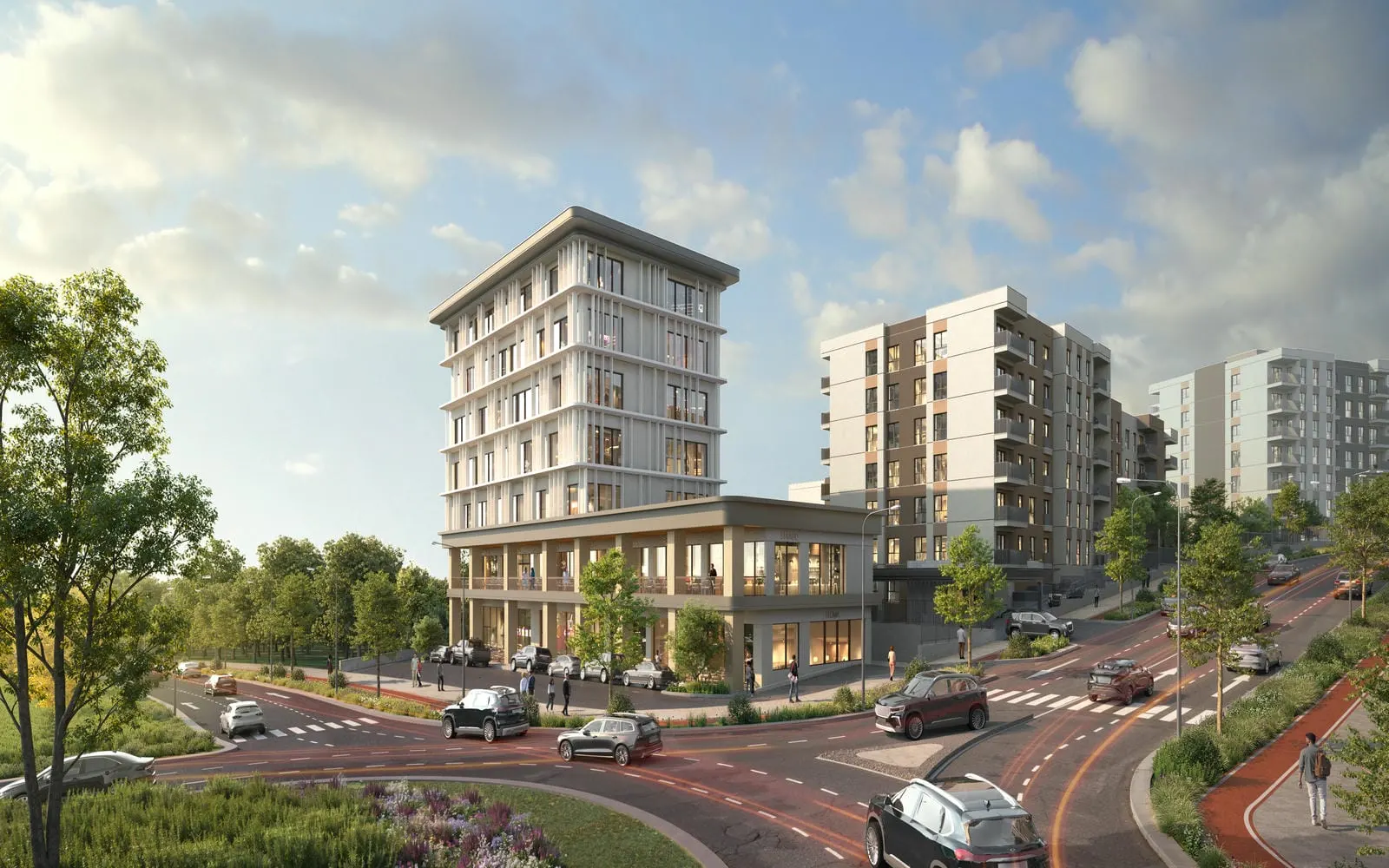 Corner block at Damla Kent